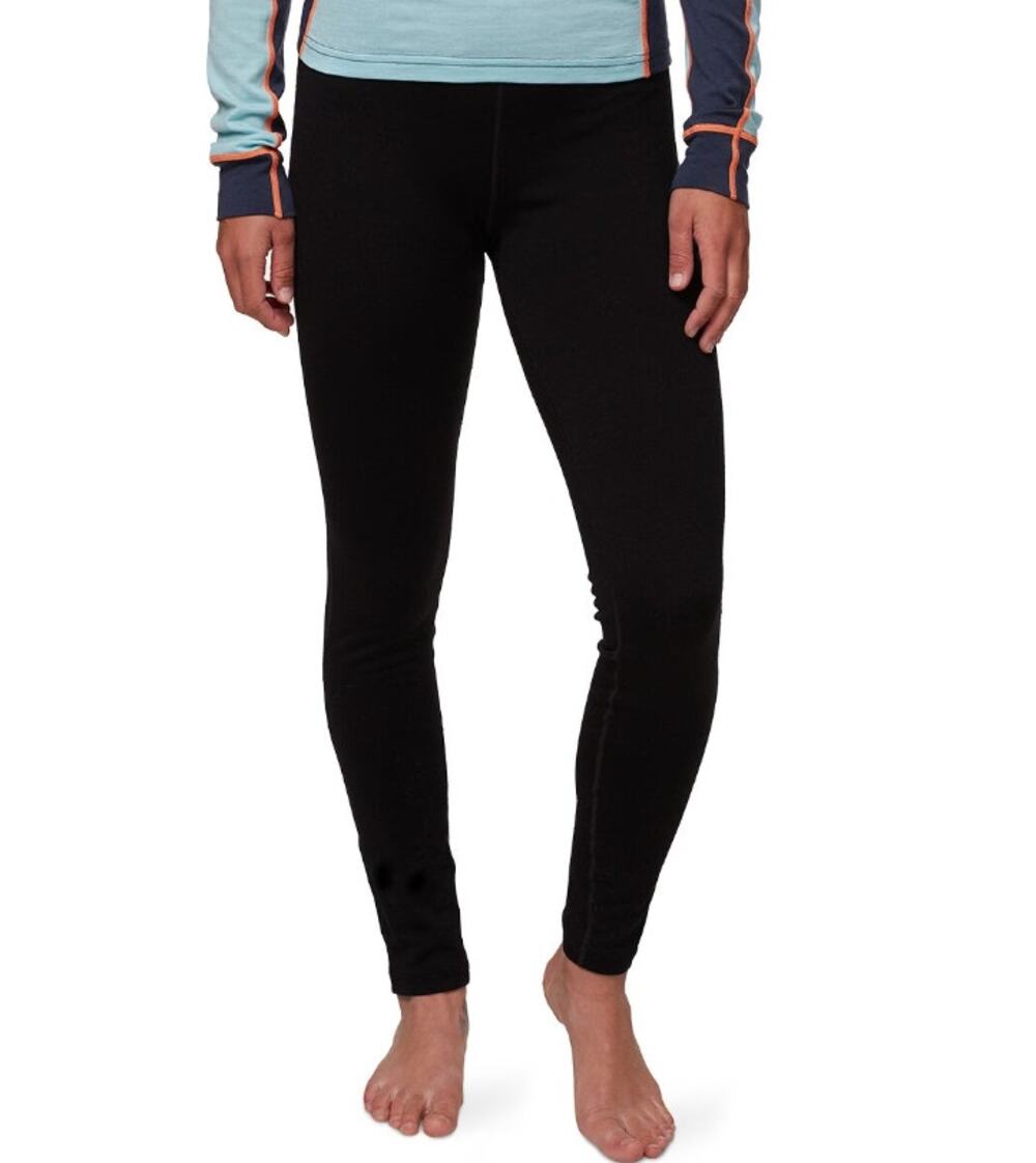ICEBREAKER Women's Merino 260 Tech Thermal Leggings Large Black Base Layer NWT